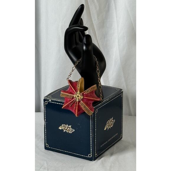 Willow Hall Miniature Vintage Handbag Figurine Pretty Maiden Circa 1810, 85-02 - Picture 3 of 13